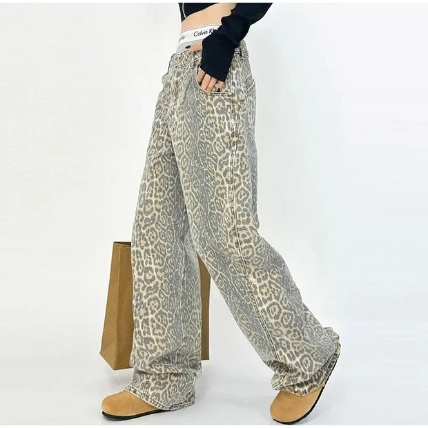 Elsa™ | Trendy Luipaard-print Jeans